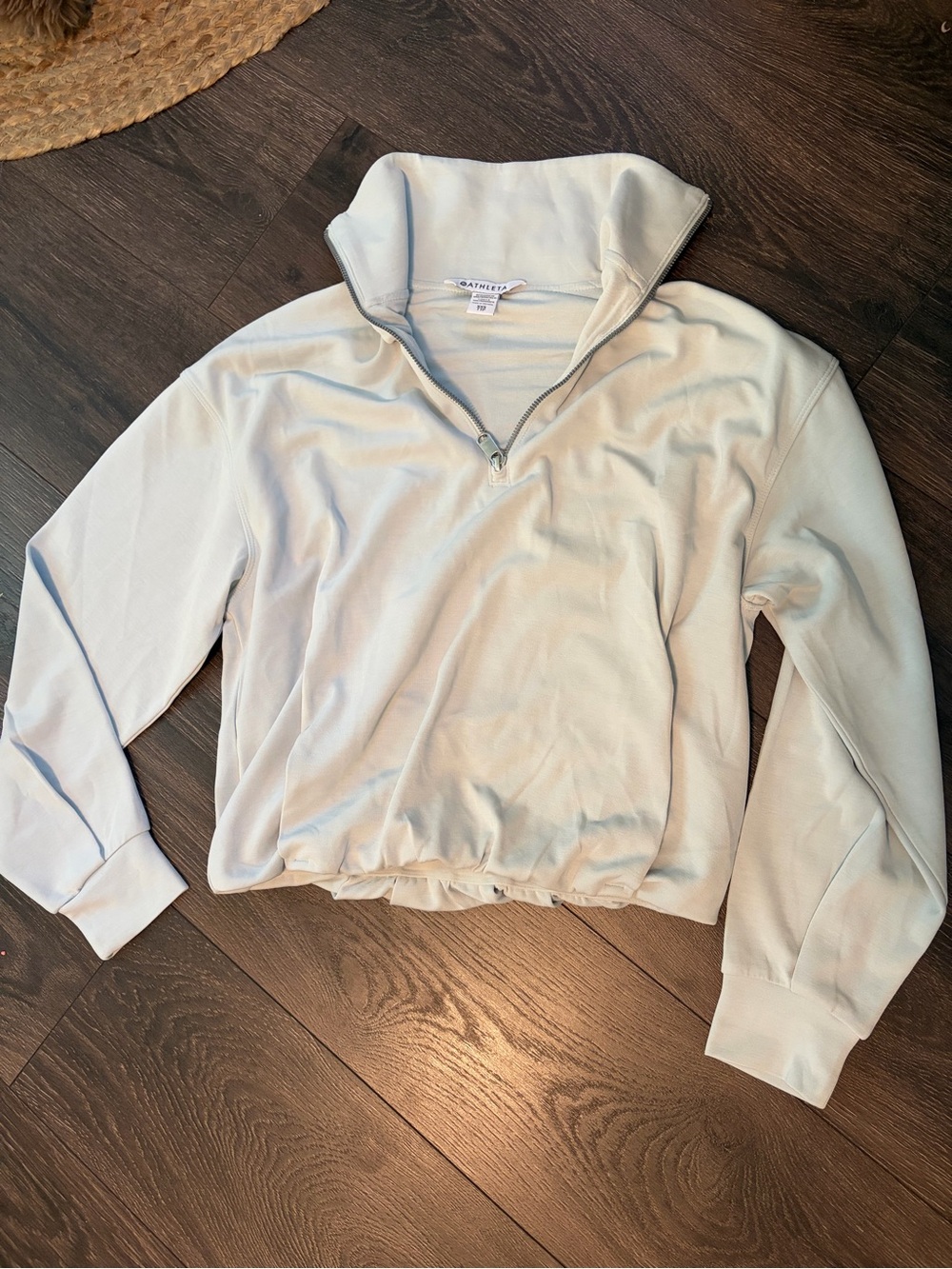 Athleta Quarter-Zip Cropped Pullover Xxs